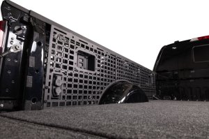 Ford F-450 Molle Panels - Passenger Side - Addictive Desert Designs - Bedside Accessory Mounting Panels - Hammer Black - `23-`26